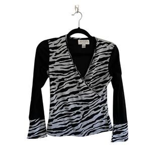 Vintage Casual Corner Annex Zebra Top